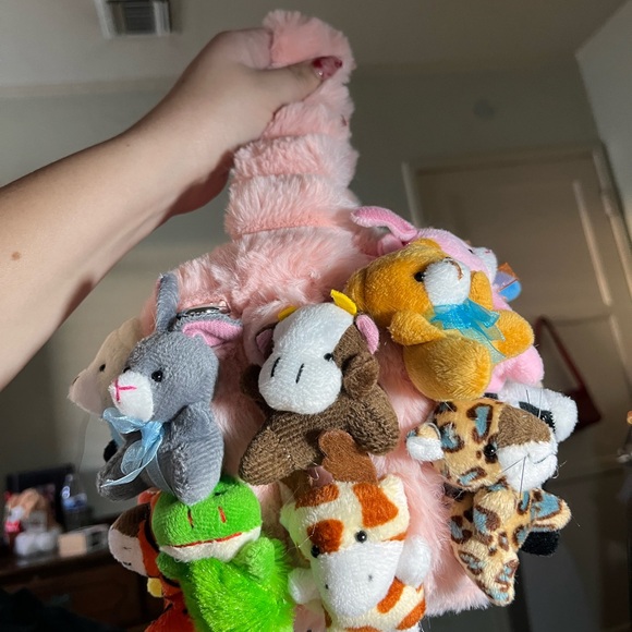 Healing My Inner Child | Stuffed 3D Animal Black Purse HandBag | Plush Toy Bag - Picture 5 of 8